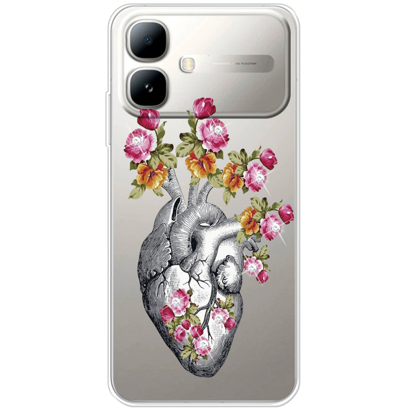 Чохол зі стразами Infinix Smart 20 Heart