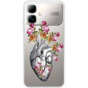 Чохол зі стразами Infinix Smart 20 Heart