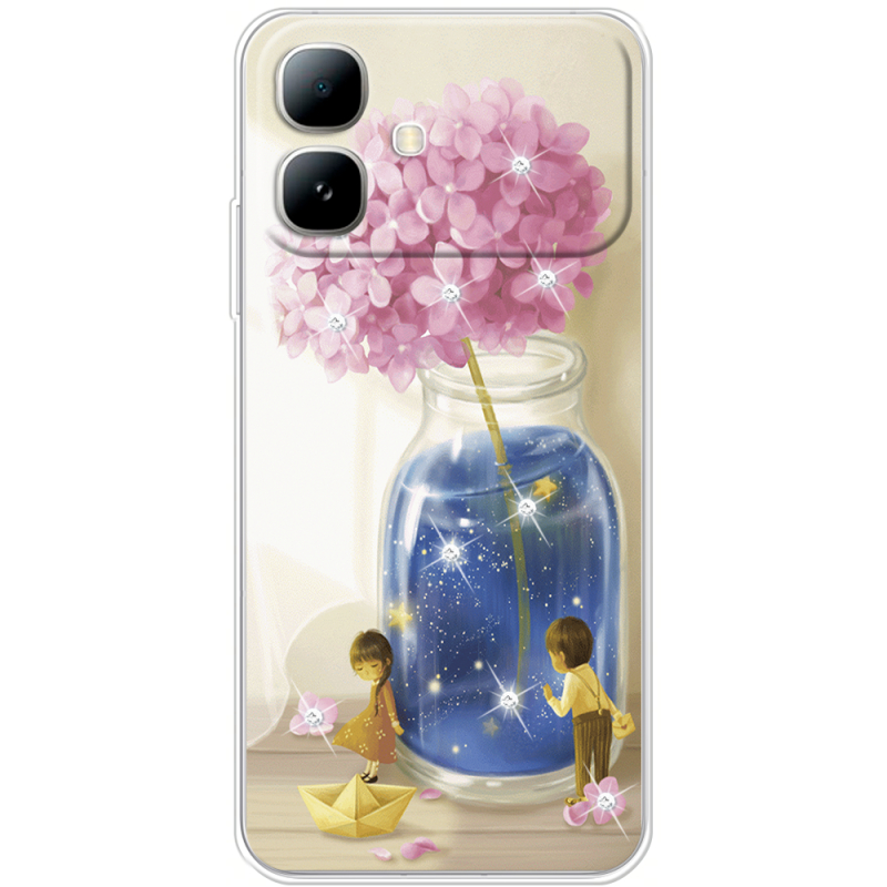 Чохол зі стразами Infinix Smart 20 Little Boy and Girl