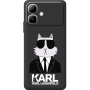 Чорний чохол BoxFace Infinix Smart 20 Cat in Black