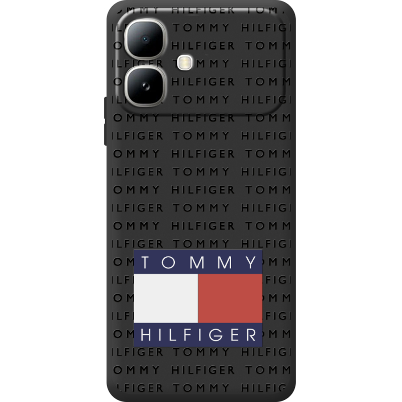 Чорний чохол BoxFace Infinix Smart 20 Tommy Print