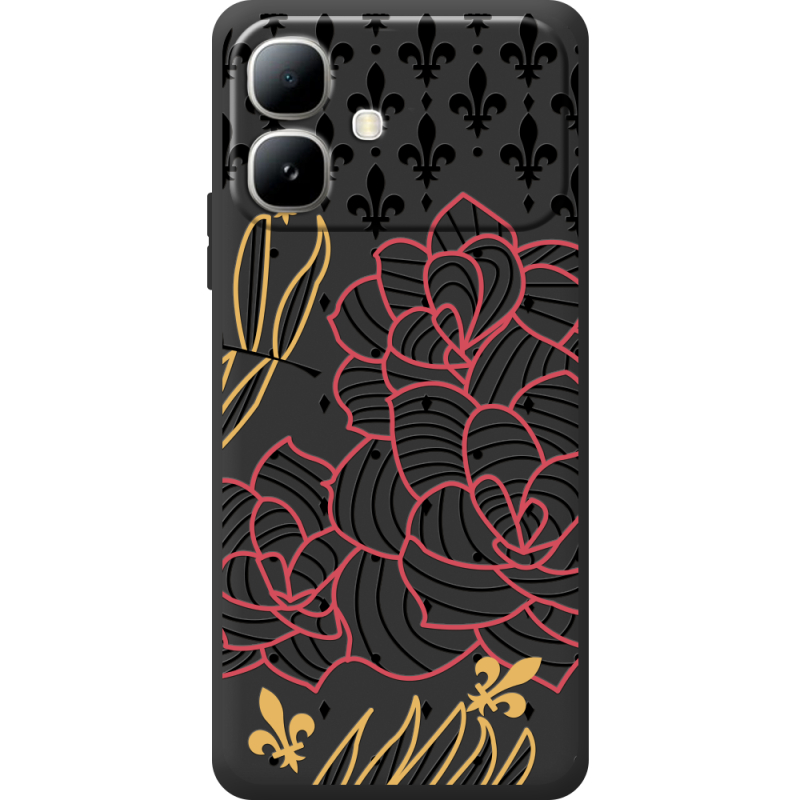 Чорний чохол BoxFace Infinix Smart 20 FranceFlowers