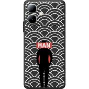 Чорний чохол BoxFace Infinix Smart 20 Man Pattern
