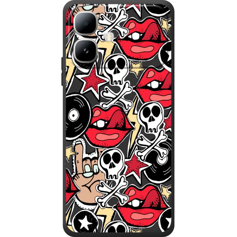 Чорний чохол BoxFace Infinix Smart 20 Rock Graffiti