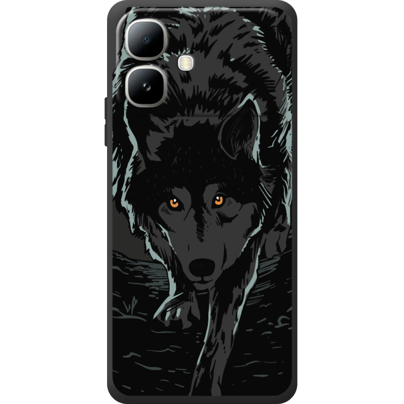 Чорний чохол BoxFace Infinix Smart 20 Wolf