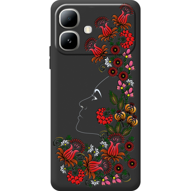 Чорний чохол BoxFace Infinix Smart 20 3D Ukrainian Muse