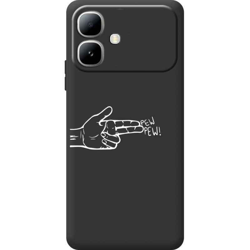 Чорний чохол BoxFace Infinix Smart 20 Pew Pew