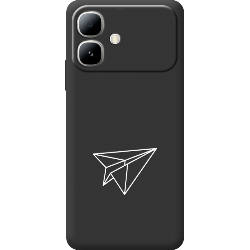 Чорний чохол BoxFace Infinix Smart 20 Paper Plane