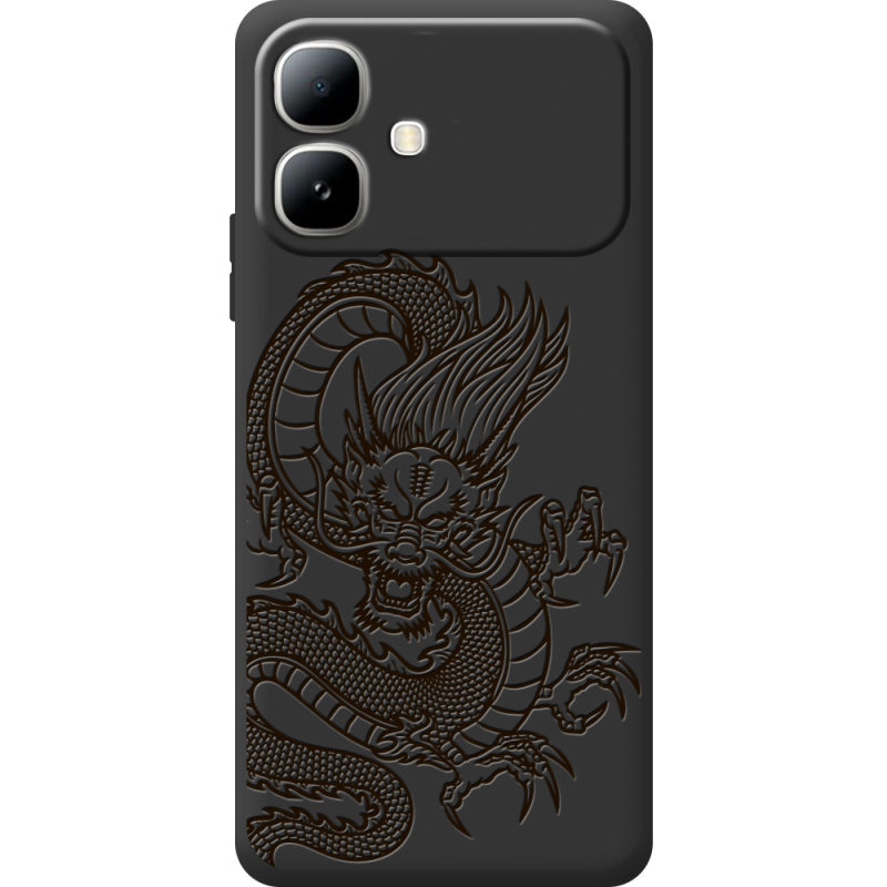 Чорний чохол BoxFace Infinix Smart 20 Chinese Dragon