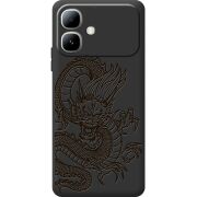 Чорний чохол BoxFace Infinix Smart 20 Chinese Dragon