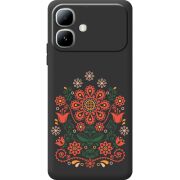 Чорний чохол BoxFace Infinix Smart 20 Ukrainian Ornament