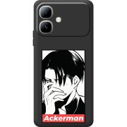 Чорний чохол BoxFace Infinix Smart 20 Attack On Titan - Ackerman