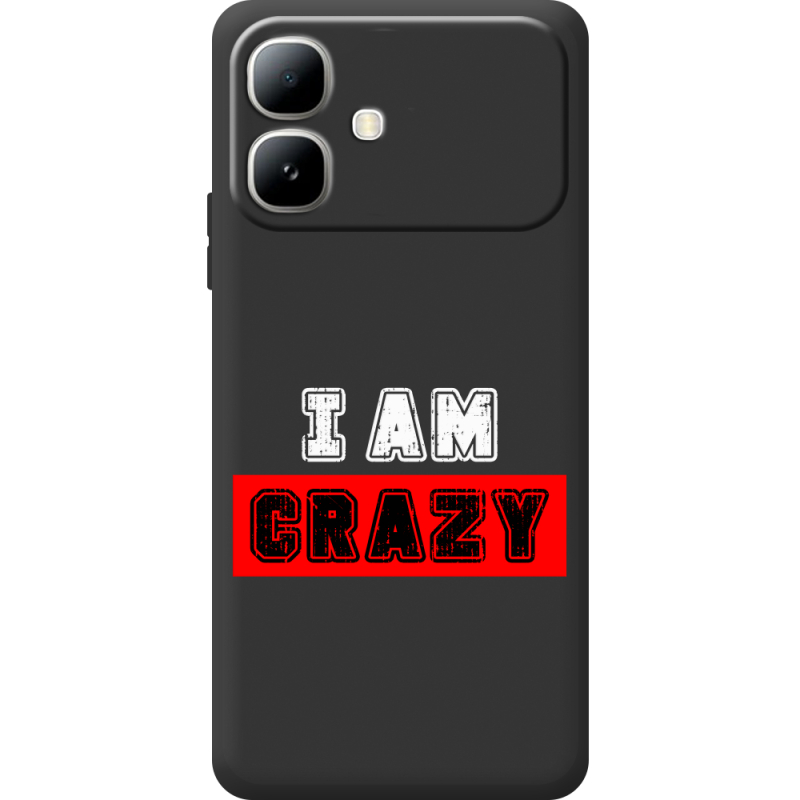 Чорний чохол BoxFace Infinix Smart 20 I'm Crazy