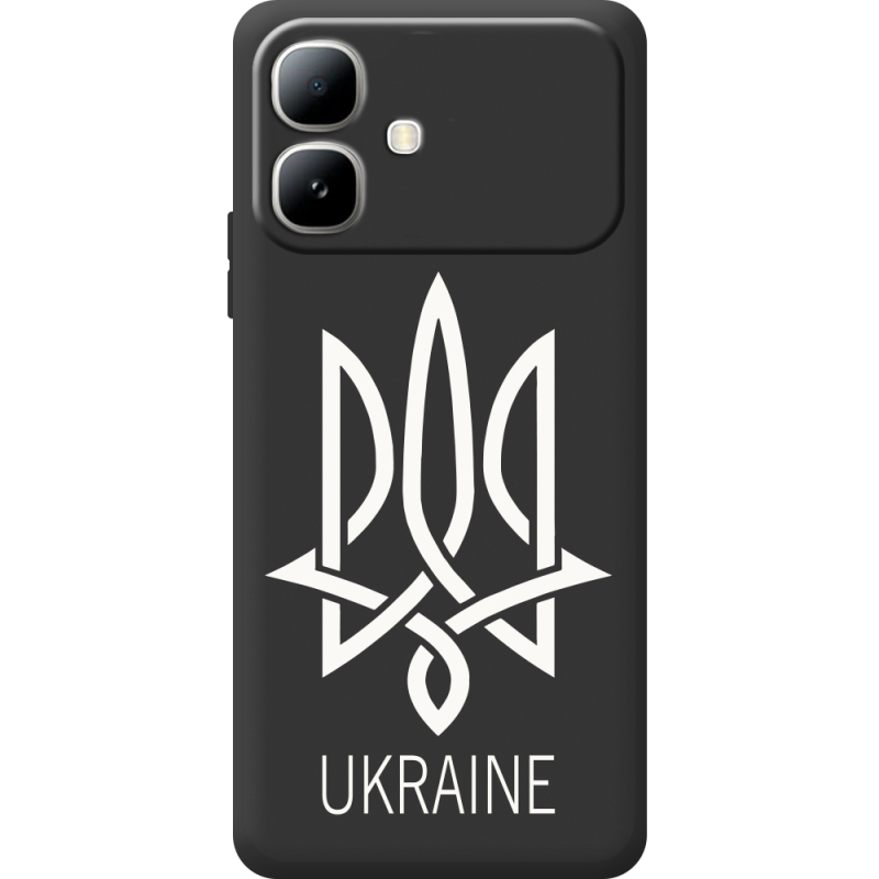 Чорний чохол BoxFace Infinix Smart 20 Тризуб монограмма ukraine