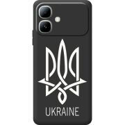 Чорний чохол BoxFace Infinix Smart 20 Тризуб монограмма ukraine