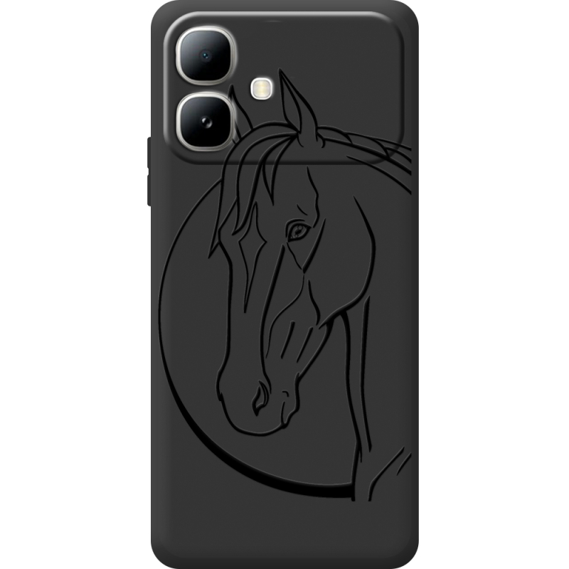 Чорний чохол BoxFace Infinix Smart 20 Horse