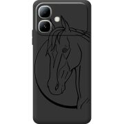 Чорний чохол BoxFace Infinix Smart 20 Horse