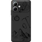 Чорний чохол BoxFace Infinix Smart 20 Mountains