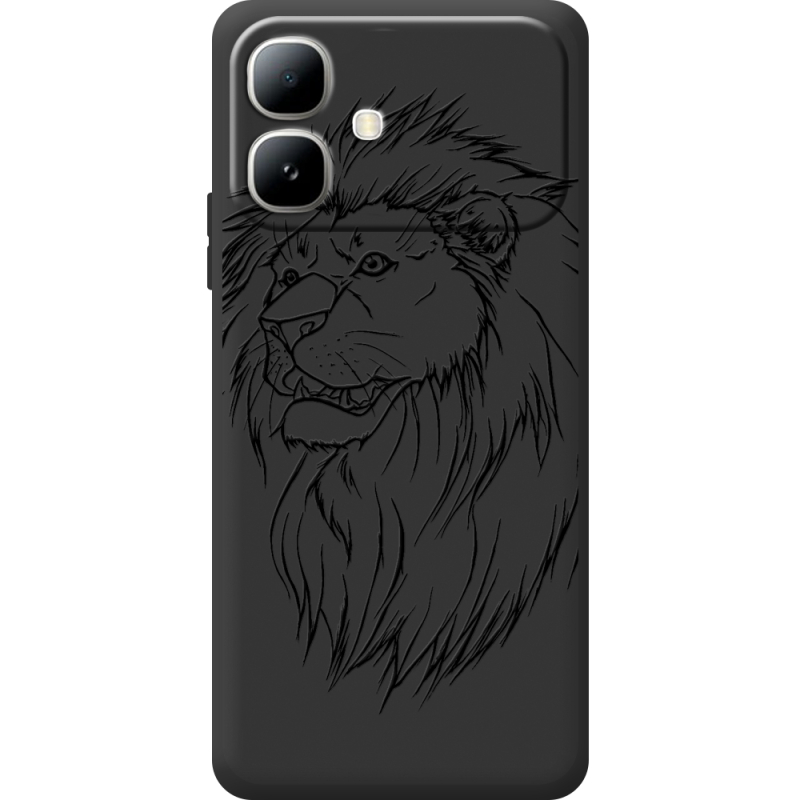 Чорний чохол BoxFace Infinix Smart 20 Lion