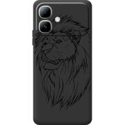 Чорний чохол BoxFace Infinix Smart 20 Lion