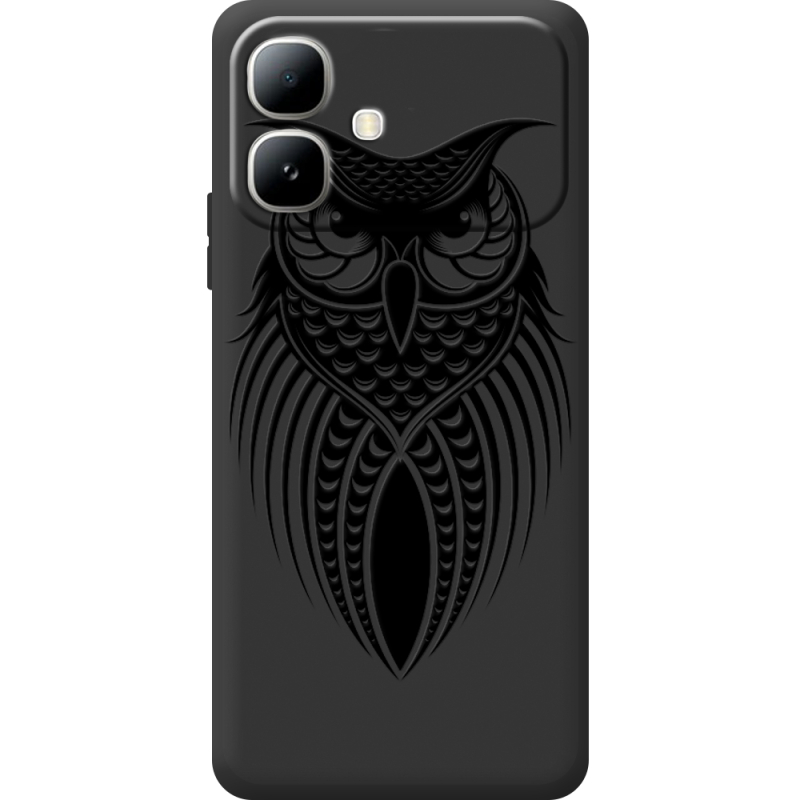 Чорний чохол BoxFace Infinix Smart 20 Owl