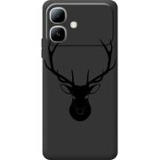 Чорний чохол BoxFace Infinix Smart 20 Deer