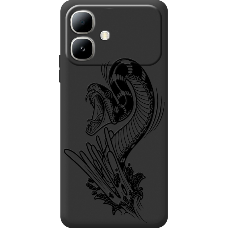 Чорний чохол BoxFace Infinix Smart 20 Snake