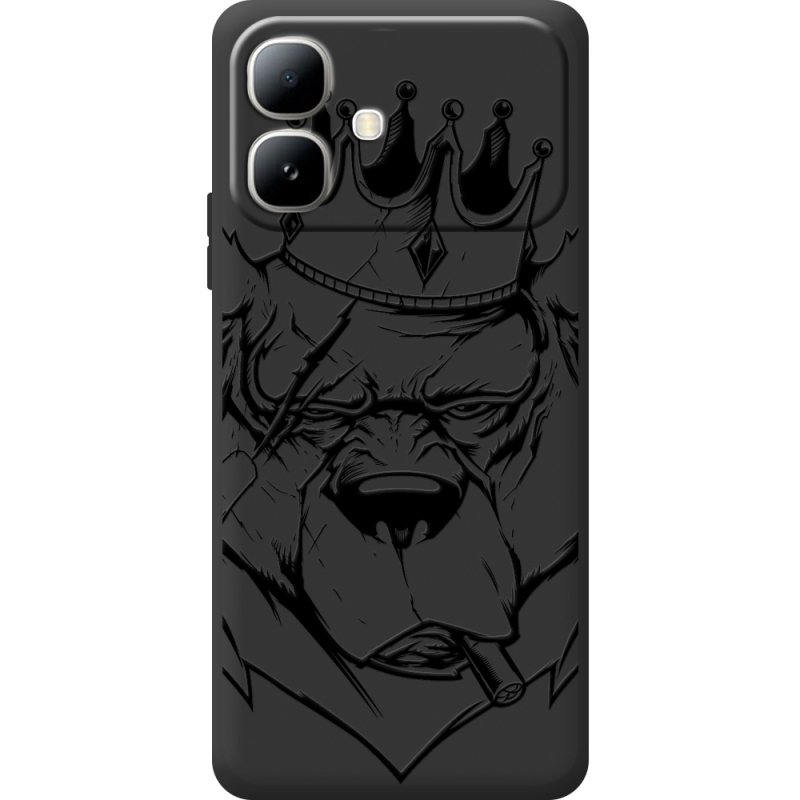 Чорний чохол BoxFace Infinix Smart 20 Bear King