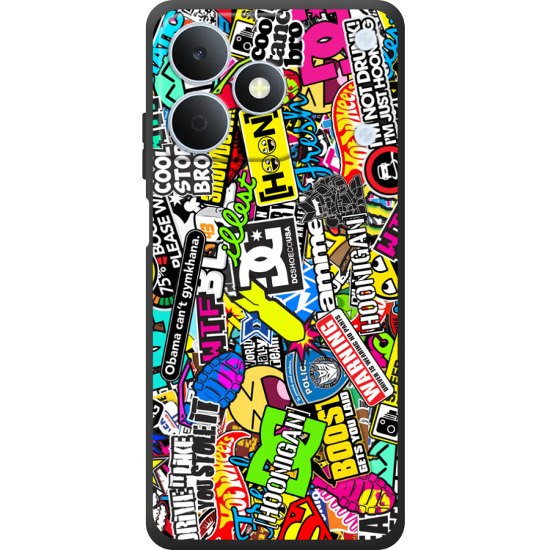 Чохол BoxFace Realme Note 80 Multicolored Inscriptions