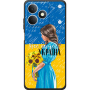 Чохол BoxFace Realme Note 80 Україна дівчина з букетом