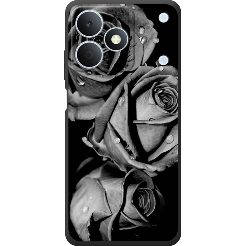 Чохол BoxFace Realme Note 80 Black and White Roses