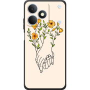 Чохол BoxFace Realme Note 80 Flower Hands