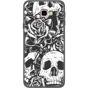 Черный чехол Uprint Samsung J415 Galaxy J4 Plus 2018 Skull and Roses