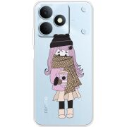 Прозорий чохол BoxFace Realme Note 80 Winter Morning Girl