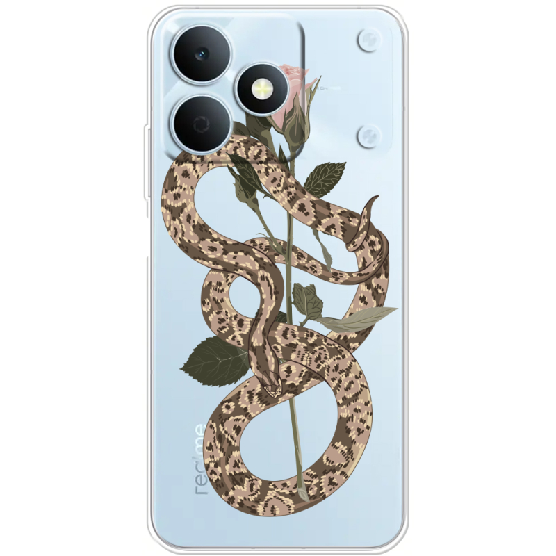 Прозорий чохол BoxFace Realme Note 80 Glamor Snake
