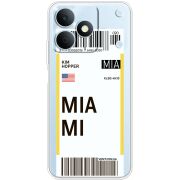 Прозорий чохол BoxFace Realme Note 80 Ticket Miami