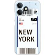 Прозорий чохол BoxFace Realme Note 80 Ticket New York