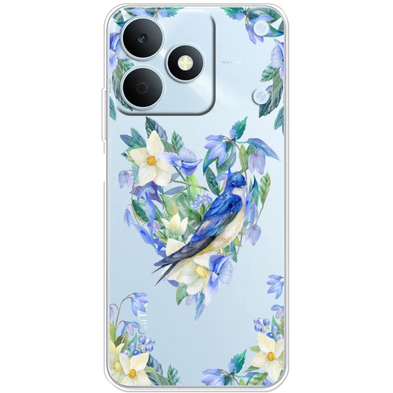 Прозорий чохол BoxFace Realme Note 80 Spring Bird