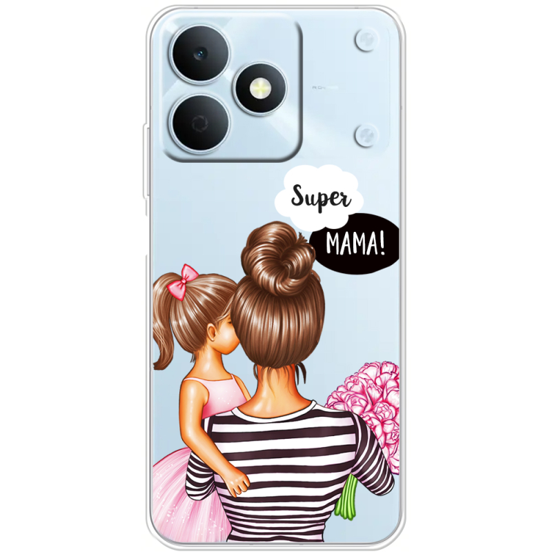 Прозорий чохол BoxFace Realme Note 80 Super Mama and Daughter