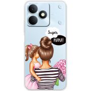 Прозорий чохол BoxFace Realme Note 80 Super Mama and Daughter