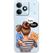Прозорий чохол BoxFace Realme Note 80 Super Mama and Son