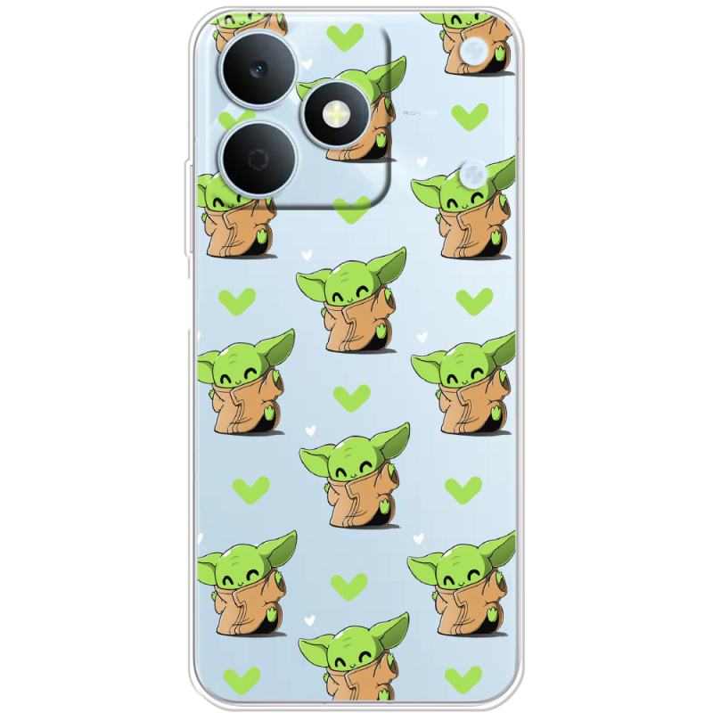 Прозорий чохол BoxFace Realme Note 80 Pattern Baby Yoda