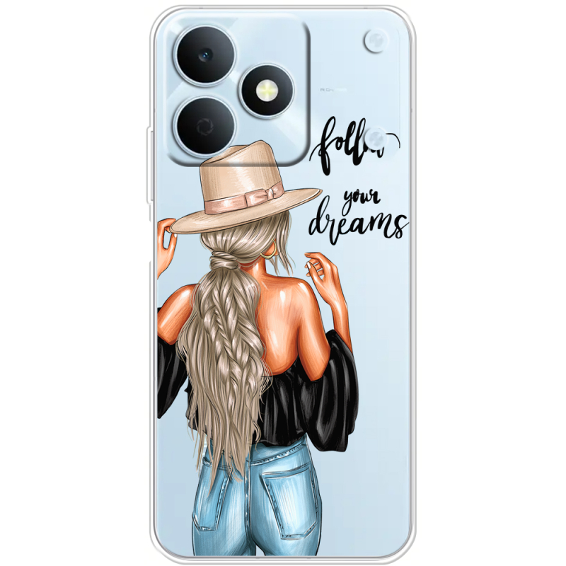 Прозорий чохол BoxFace Realme Note 80 Follow Your Dreams