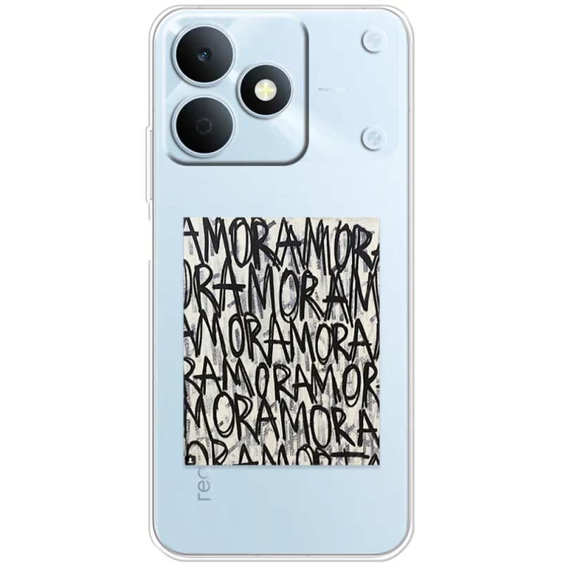 Прозорий чохол BoxFace Realme Note 80 Amor Amor