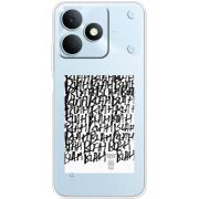 Прозорий чохол BoxFace Realme Note 80 Blah Blah