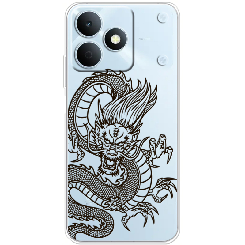 Прозорий чохол BoxFace Realme Note 80 Chinese Dragon