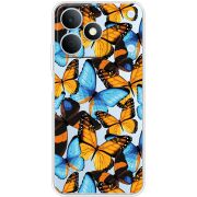 Прозорий чохол BoxFace Realme Note 80 Butterfly Morpho