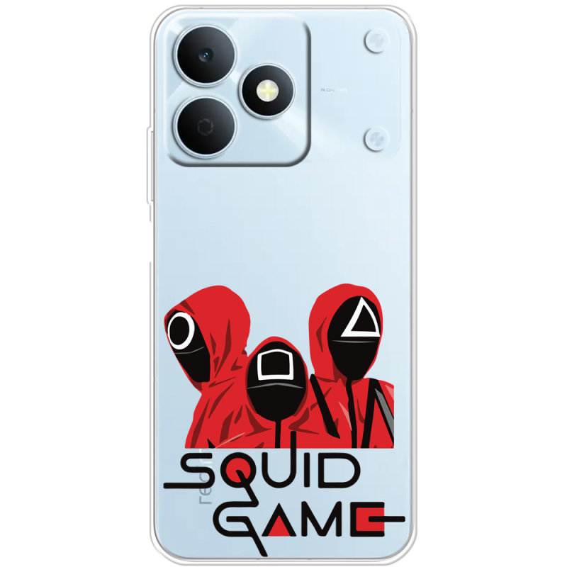 Прозорий чохол BoxFace Realme Note 80 siquid game люди в красном