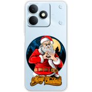 Прозорий чохол BoxFace Realme Note 80 Cool Santa
