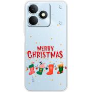 Прозорий чохол BoxFace Realme Note 80 Merry Christmas